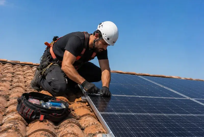 Maintenance et monitoring de panneaux solaires à Aubry-du-Hainaut